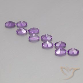 Pedras preciosas de Ametista Violeta Púrpura Médio natural de 3.99 ct, oval, VVS-VS