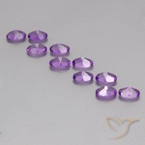Pedras preciosas de Ametista Violeta Púrpura Médio natural de 4.00 ct, oval, VVS-VS