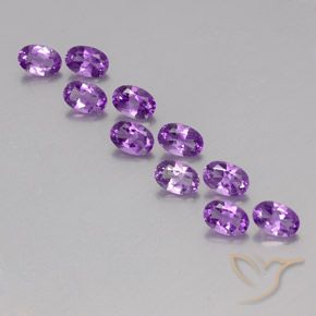 4.16ctw Natural Violeta Púrpura Ametista, oval, VVS-VS