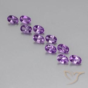 4.09ctw Natural Violeta Púrpura Ametista, oval, VVS-VS