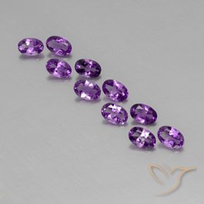 3.72ctw Natural Violeta Púrpura Ametista, oval, VVS-VS