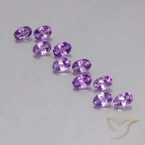4.28ctw Natural Violeta Púrpura Ametista, oval, VVS-VS