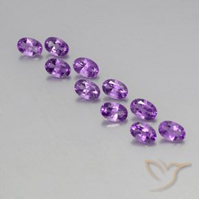 4.15ctw Natural Violeta Púrpura Ametista, oval, VVS-VS