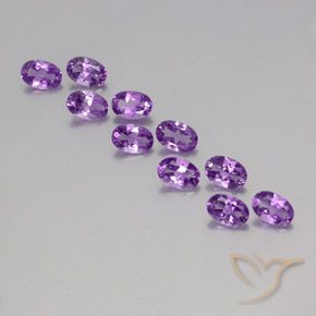 4.03ctw Natural Violeta Púrpura Ametista, oval, VVS-VS