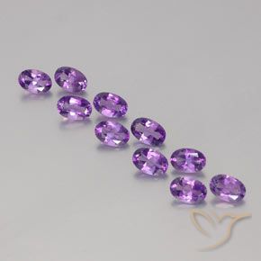 4.08ctw Natural Violeta Púrpura Ametista, oval, VVS-VS