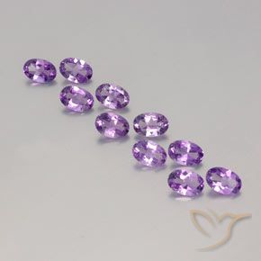 3.67ctw Natural Violeta Púrpura Ametista, oval, VVS-VS
