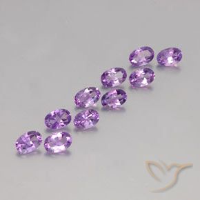 Pedras preciosas de Ametista Violeta Púrpura Médio natural de 4.05 ct, oval, VVS-VS
