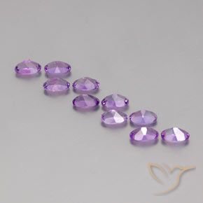 Pedras preciosas de Ametista Violeta Púrpura Médio natural de 4.05 ct, oval, VVS-VS