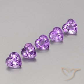 3.63ctw Natural Violeta Rosado Profundo Ametista, Coração, VS