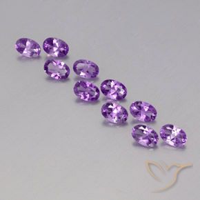 3.97ctw Natural Violeta Púrpura Ametista, oval, VVS-VS