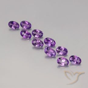 4.11ctw Natural Violeta Púrpura Ametista, oval, VVS-VS