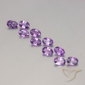 3.79ctw Natural Violeta Rosado Médio Ametista, oval, VVS-VS