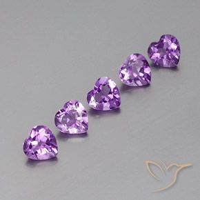 3.58ctw Natural Violeta Púrpura Ametista, Coração, VS