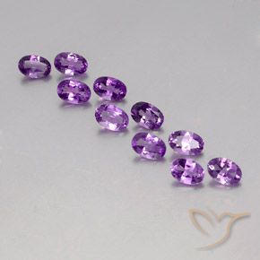 3.85ctw Natural Violeta Púrpura Ametista, oval, VVS-VS