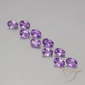 3.85ctw Natural Violeta Púrpura Ametista, oval, VVS-VS