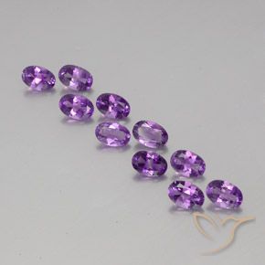 4.10ctw Natural Violeta Púrpura Ametista, oval, VVS-VS