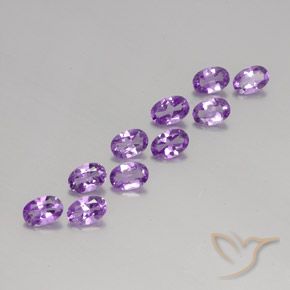 Pedras preciosas de Ametista Violeta Púrpura Médio natural de 3.64 ct, oval, VVS-VS