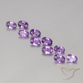 3.75ctw Natural Violeta Púrpura Médio Ametista, oval, VVS-VS