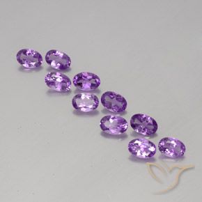 3.98ctw Natural Violeta Púrpura Ametista, oval, VVS-VS