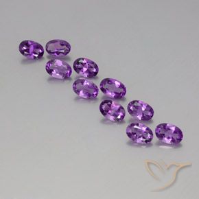 4.10ctw Natural Violeta Púrpura Ametista, oval, VVS-VS