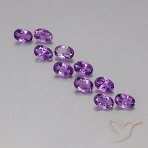 3.88ctw Natural Violeta Púrpura Ametista, oval, VVS-VS