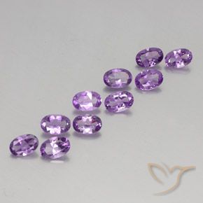 Pedras preciosas de Ametista Violeta Púrpura Médio natural de 3.79 ct, oval, VVS-VS