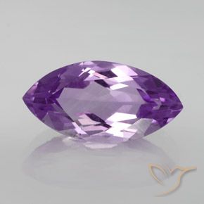 6.27ct Natural Violeta Púrpura Médio Ametista, Marquesa, VVS-VS