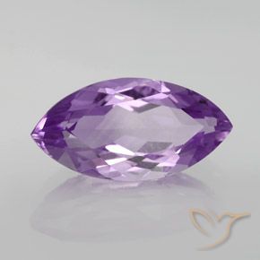 Ametista Violeta Púrpura Médio Natural 6.27ct, Marquesa, VVS-VS