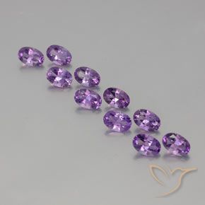 4.05ctw Natural Violeta Púrpura Profundo Ametista, oval, VVS-VS