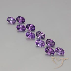 4.10ctw Natural Violeta Púrpura Profundo Ametista, oval, VVS-VS