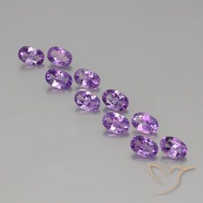 3.91ctw Natural Violeta Púrpura Médio Ametista, oval, VVS-VS