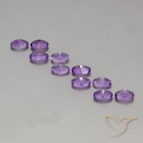 Pedras preciosas de Ametista Violeta Púrpura Médio natural de 3.91 ct, oval, VVS-VS