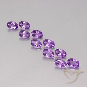 4.18ctw Natural Violeta Púrpura Ametista, oval, VVS-VS