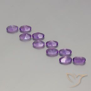 Pedras preciosas de Ametista Violeta rosado natural de 4.05 ct, oval, VVS-VS