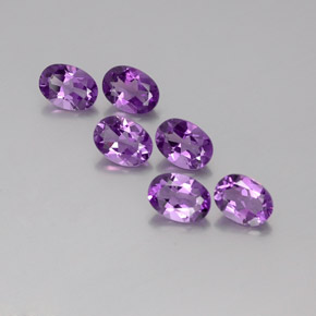 Pedras preciosas de ametista violeta rosado natural de 4,16 ct, corte oval, VVS-VS