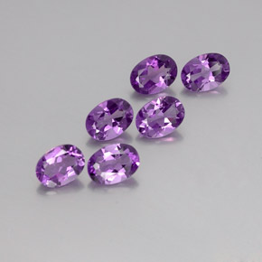 Pedras preciosas de ametista violeta rosado natural de 4,16 ct, corte oval, VVS-VS