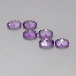 Pedras preciosas de ametista violeta rosado natural de 4,16 ct, corte oval, VVS-VS