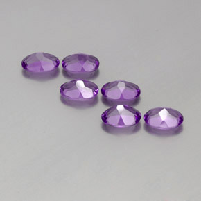 Pedras preciosas de ametista violeta rosado profundo natural de 4,21 ct, corte oval, VVS-VS