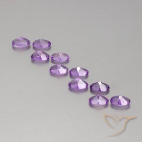 Pedras preciosas de Ametista Violeta Púrpura Médio natural de 4.12 ct, oval, VVS-VS