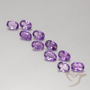 3.45ctw Natural Violeta Rosado Médio Ametista, oval, VVS-VS