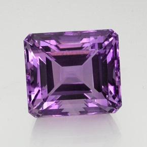 Ametista Violeta rosado Natural 23.58ct, Corte Esmeralda, VVS