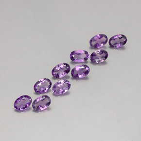 Pedras preciosas de Ametista Tolet natural de 3.63 ct, Corte Oval, VVS-VS