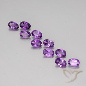 3.70ctw Natural Violeta Púrpura Ametista, oval, VVS-VS