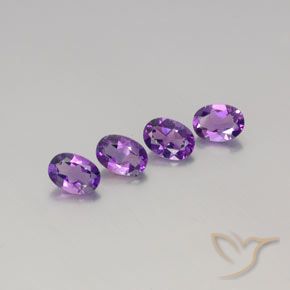 2.82ctw Natural Rosa Vivo Violeta Ametista, oval, VVS-VS