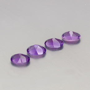 Pedras preciosas de ametista violeta natural de  ct, corte oval, VVS-VS