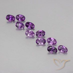 4.05ctw Natural Violeta Púrpura Ametista, oval, VVS-VS