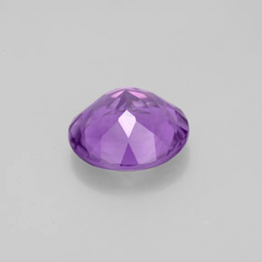 Ametista violeta natural 2,91ct, corte redondo, VVS-VS