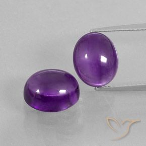 8.38ctw Natural Violeta médio Ametista, oval, Transparente