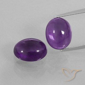 7.43ctw Natural Violeta médio Ametista, oval, Transparente