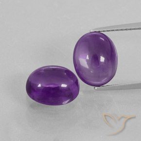 8.10ctw Natural Violeta médio Ametista, oval, Transparente